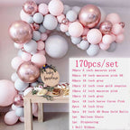Macaron Balloons Garland Arch White Blue Confetti Pink Party Ballon Wedding Birthday Baloon Party Decor Kids Baby Shower - Originalsgroup