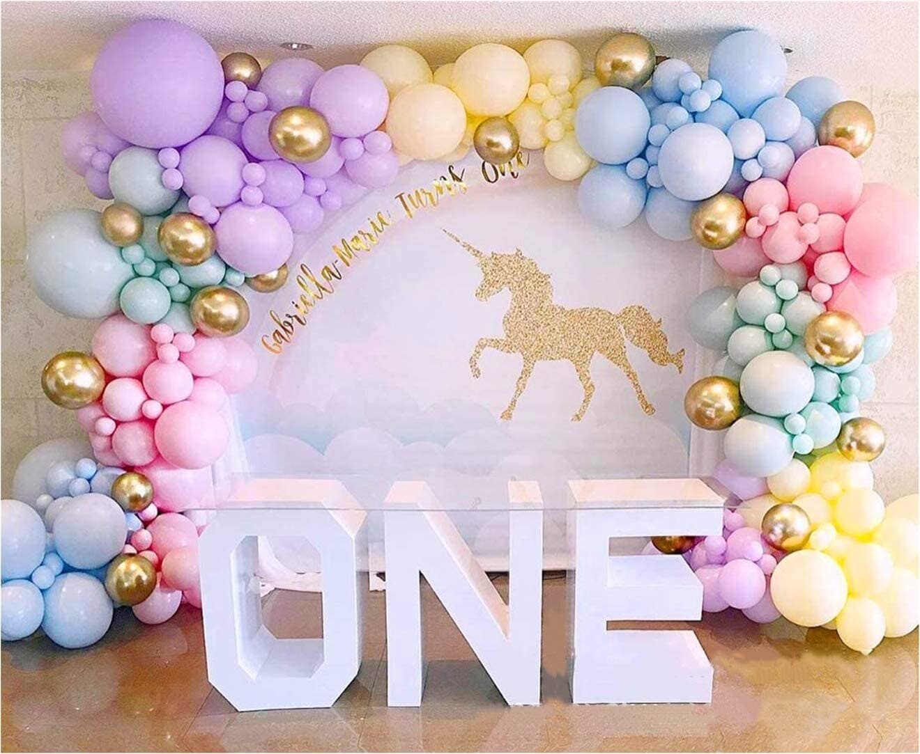 168pcs Rainbow Balloon Garland Arch Kit Pastel Macaron Latex Balloons for Birthday Baby Shower Wedding Unicorn Party Decorations - Originalsgroup