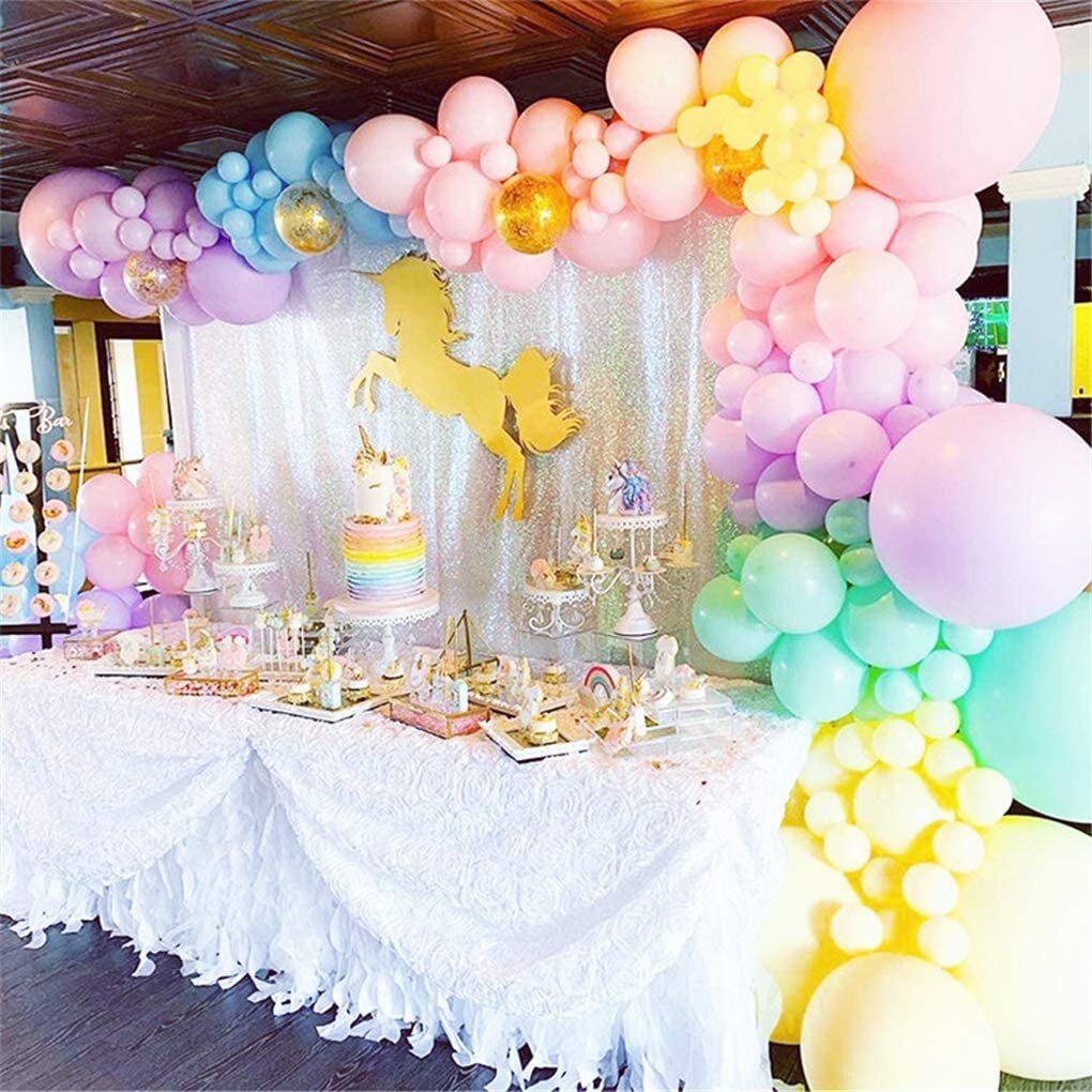 168pcs Rainbow Balloon Garland Arch Kit Pastel Macaron Latex Balloons for Birthday Baby Shower Wedding Unicorn Party Decorations - Originalsgroup