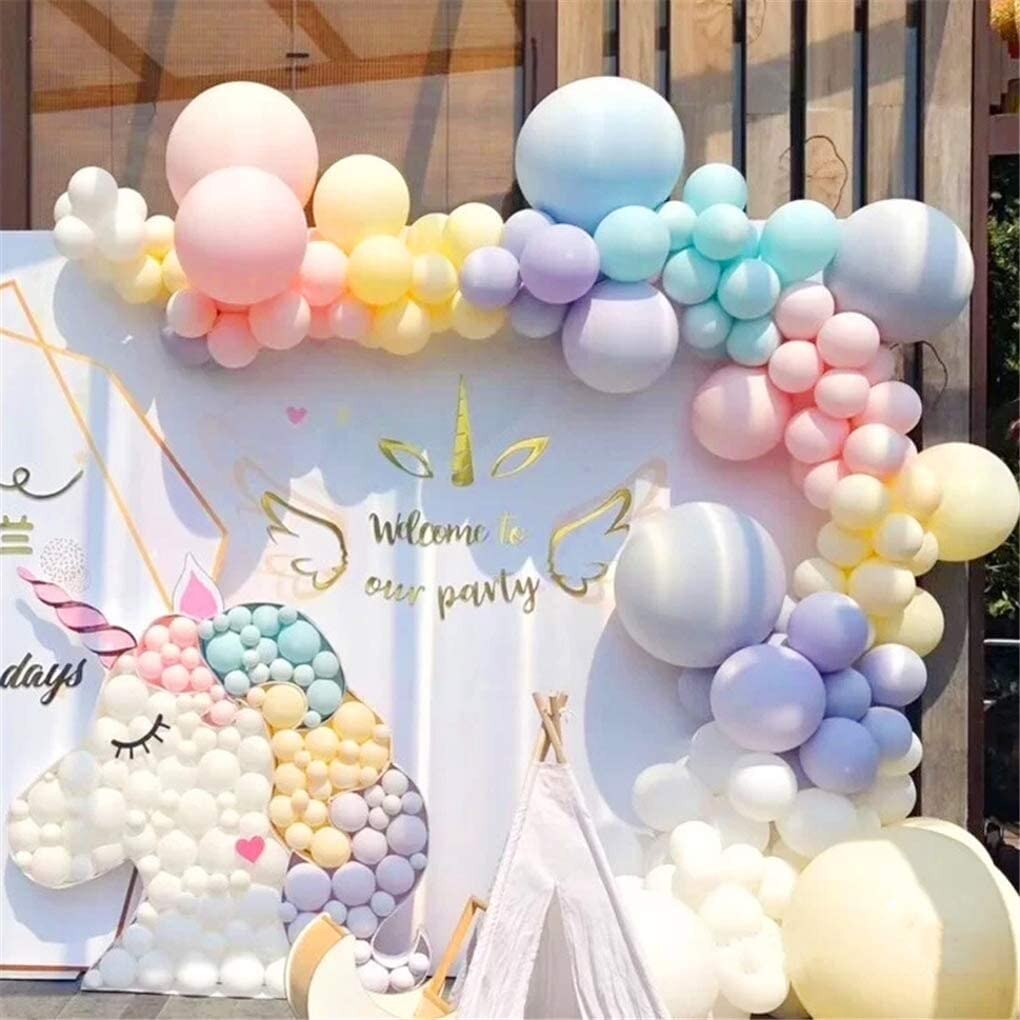 168pcs Rainbow Balloon Garland Arch Kit Pastel Macaron Latex Balloons for Birthday Baby Shower Wedding Unicorn Party Decorations - Originalsgroup