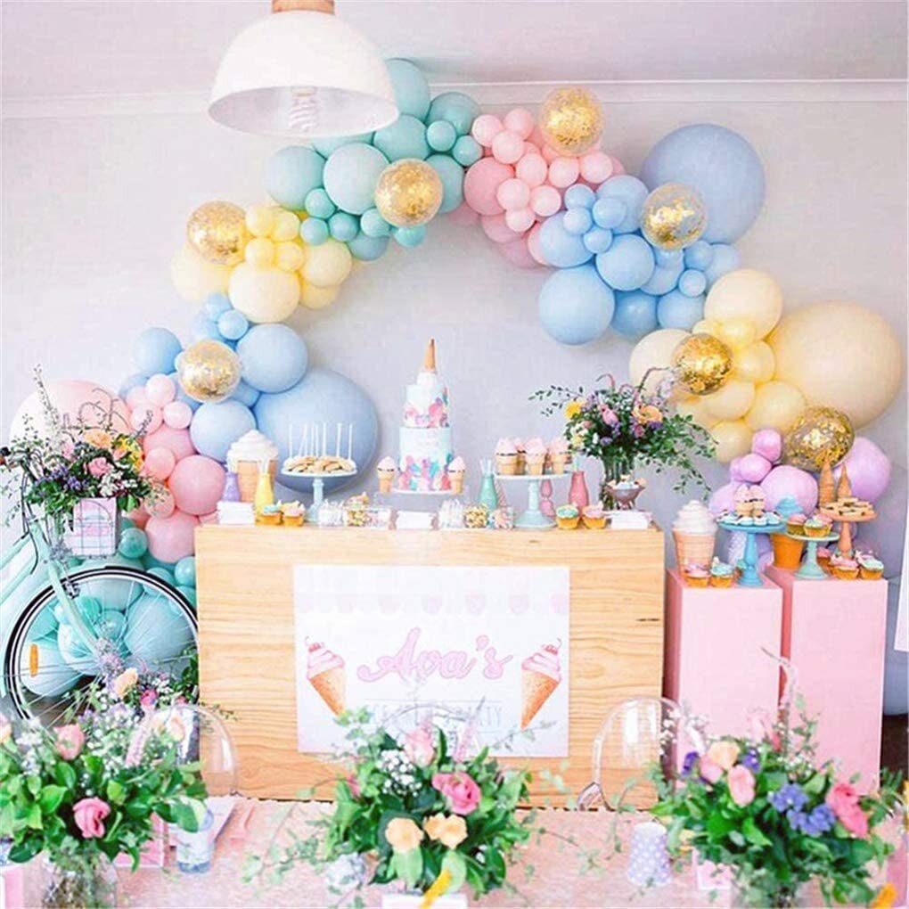 168pcs Rainbow Balloon Garland Arch Kit Pastel Macaron Latex Balloons for Birthday Baby Shower Wedding Unicorn Party Decorations - Originalsgroup