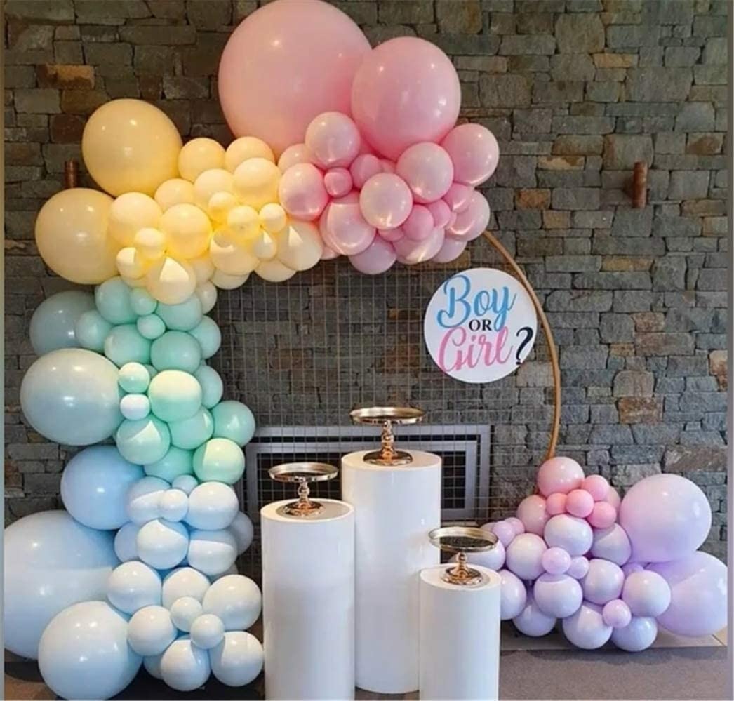 168pcs Rainbow Balloon Garland Arch Kit Pastel Macaron Latex Balloons for Birthday Baby Shower Wedding Unicorn Party Decorations - Originalsgroup