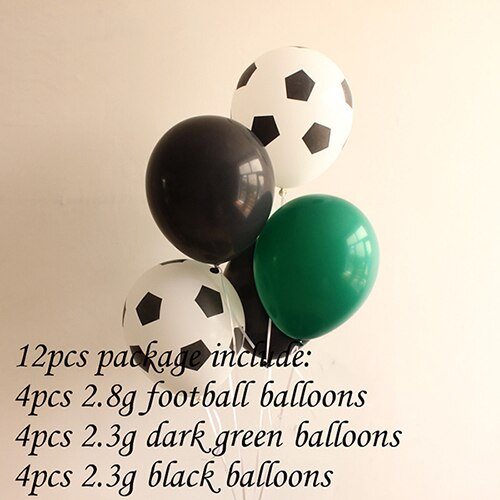 Soccer Party Balloon Garland Arch Kit Green Black Balloon For Football Party Decoration Air Gobos Kids Toys World Cup Supplies - Originalsgroup