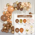 Cream Coffee Brown Balloon Garland Arch Kit 1st Birthday Party Decorations Kids Latex Baloon Baby Shower Teddy Bear Theme Ballon - Originalsgroup