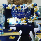 109pcs Navy Blue Gold Metallic Confetti Latex Air Balloons Garland Arch Kit Boy Birthday Baby Shower Party Decorations Kids Man - Originalsgroup