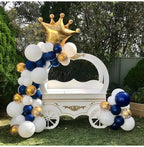 109pcs Navy Blue Gold Metallic Confetti Latex Air Balloons Garland Arch Kit Boy Birthday Baby Shower Party Decorations Kids Man - Originalsgroup